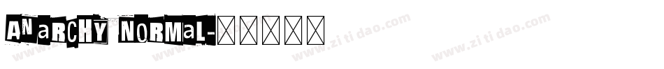 Anarchy Normal字体转换